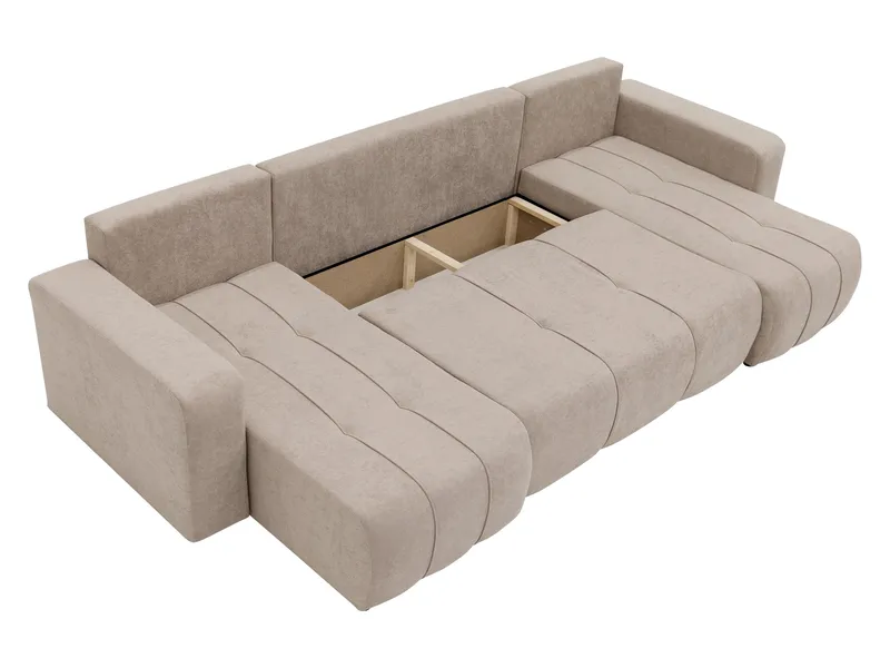 Flo Bäddsoffa Dubbeldivan 4-sits - Vit - Products - Möbler - Soffa - Bäddsoffa - U bäddsoffa
