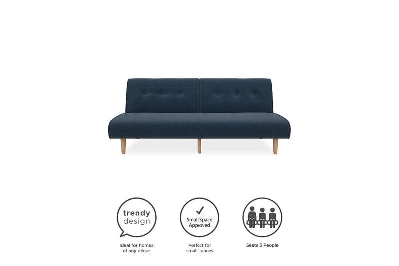 Palm Springs Futon Blå - Novogratz - Products - Möbler - Soffa - Bäddsoffa - Futon - Futon soffa