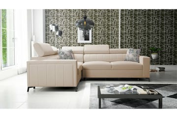Galbally 3-sits Hörnbäddsoffa beige - Products - Möbler - Soffa - Bäddsoffa - Hörnbäddsoffa