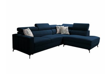 Galbally 3-sits Hörnbäddsoffa Dark blue - Products - Möbler - Soffa - Bäddsoffa - Hörnbäddsoffa