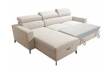 Galbally 3-sits Hörnbäddsoffa Dark brown - Products - Möbler - Soffa - Bäddsoffa - Hörnbäddsoffa