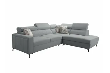 Galbally 3-sits Hörnbäddsoffa Grey/Light grey - Products - Möbler - Soffa - Bäddsoffa - Hörnbäddsoffa