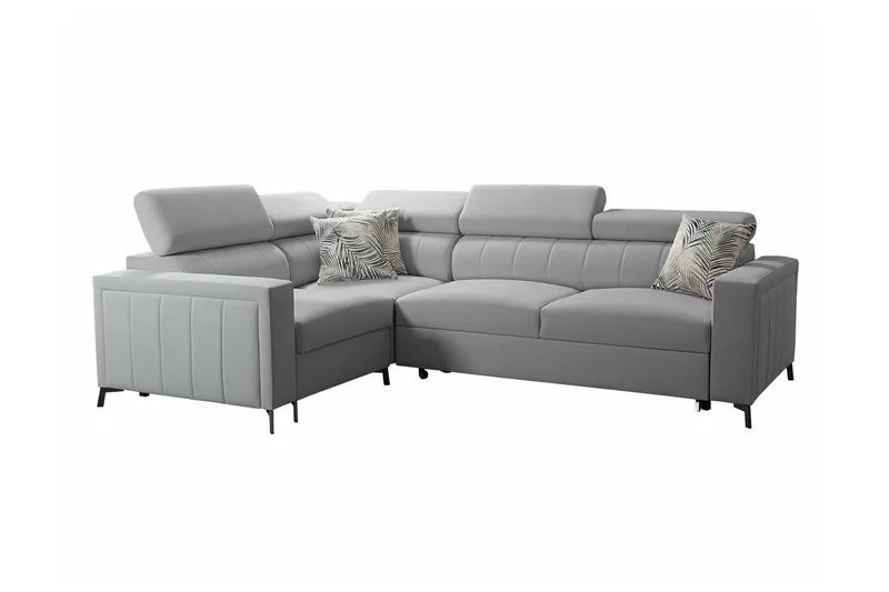 Galbally 3-sits Hörnbäddsoffa Ljusgrå