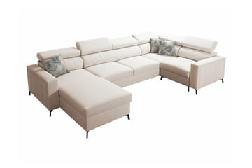 Galbally 5-sits Hörnbäddsoffa beige