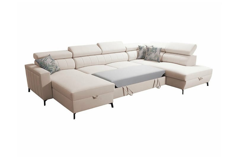 Galbally 5-sits Hörnbäddsoffa Dark blue - Products - Möbler - Soffa - Bäddsoffa - Hörnbäddsoffa