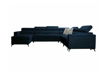 Galbally 5-sits Hörnbäddsoffa Dark blue - Products - Möbler - Soffa - Bäddsoffa - Hörnbäddsoffa