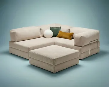 Jenor 4-sits Hörnbäddsoffa - Products - Möbler - Soffa - Bäddsoffa - Hörnbäddsoffa