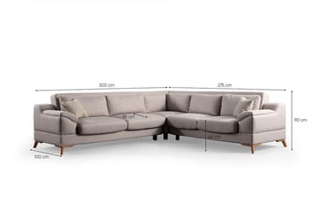 Lepinas 6-sits Hörnsoffa - Products - Möbler - Soffa - Bäddsoffa - Hörnbäddsoffa