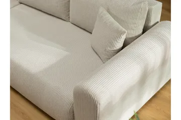 Handda Bäddsoffa med Divan 3-sits i Chenille - Beige - Products - Möbler - Soffa - Bäddsoffa - Bäddsoffa divan