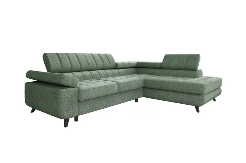 Kintore 3-sits Hörnbäddsoffa Light green