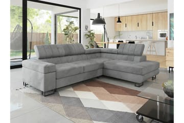 Kintore 3-sits Hörnbäddsoffa Light grey/Dark grey - Products - Möbler - Soffa - Bäddsoffa - Hörnbäddsoffa