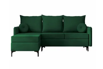 Knocklong 3-sits Hörnbäddsoffa - Grön - Products - Möbler - Soffa - Bäddsoffa - Hörnbäddsoffa