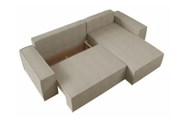 Knocklong 3-sits Hörnbäddsoffa - Grön - Products - Möbler - Soffa - Bäddsoffa - Hörnbäddsoffa