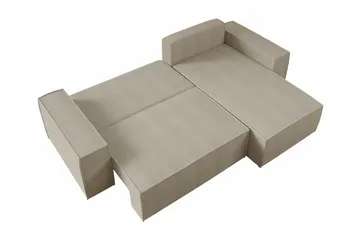 Knocklong 3-sits Hörnbäddsoffa - Svart - Products - Möbler - Soffa - Bäddsoffa - Hörnbäddsoffa