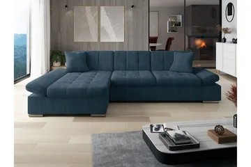 Lomux 3-sits Hörnbäddsoffa blue - Products - Möbler - Soffa - Bäddsoffa - Bäddsoffa längsbäddad