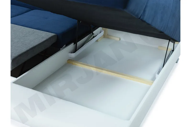 Reginia Bäddsoffa Höger - Grå - Products - Möbler - Soffa - Bäddsoffa - Bäddsoffa divan