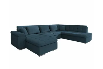 Sakri 5-sits Hörnbäddsoffa Dark blue - Products - Möbler - Soffa - Bäddsoffa - Bäddsoffa divan