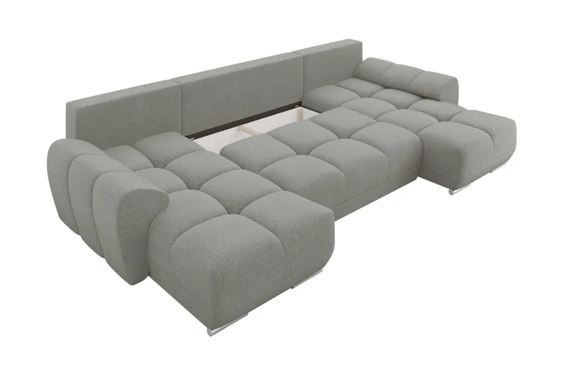 Simerly Bäddsoffa Dubbeldivan 4-sits - Gul - Products - Möbler - Soffa - Bäddsoffa - U bäddsoffa