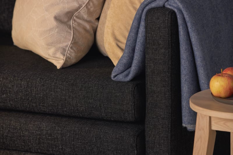 Willhelm Liten Bäddsoffa 2-sits Framåtbäddad - Mörkgrå - Products - Möbler - Soffa - Bäddsoffa - 2 sits bäddsoffa