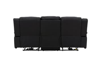 Reclinersoffa med hörn Comfort Living Singapore Reclinersoffa 3 sits Konstläder Black - Products - Möbler - Soffa - Biosoffa & reclinersoffa - 3 sits biosoffa & reclinersoffa