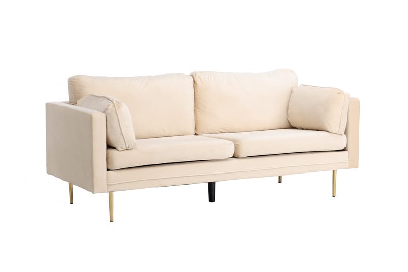 Boom Sammetssoffa 3-sits - Beige - Products - Möbler - Soffa - 3 sits soffa