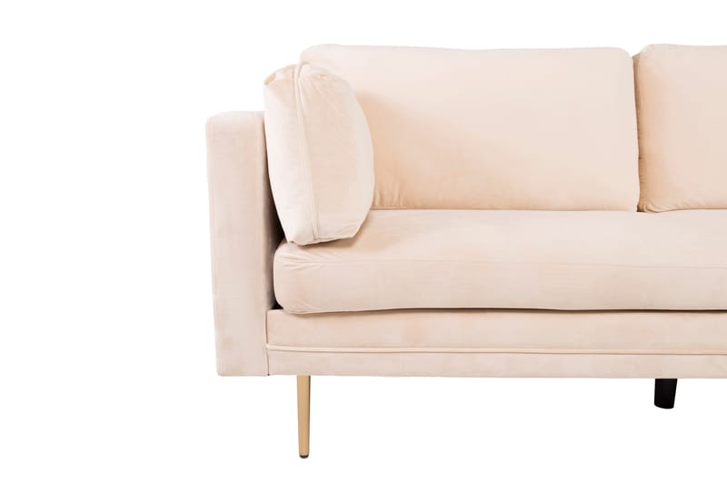 Boom Sammetssoffa 3-sits - Beige - Products - Möbler - Soffa - 3 sits soffa