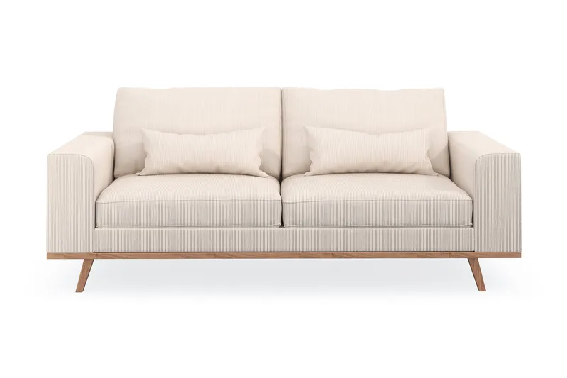 Copenhagen 2-sits Manchestersoffa, Beige