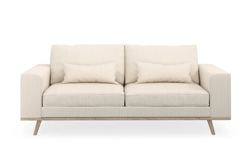 Copenhagen 2-sits Manchestersoffa, Beige