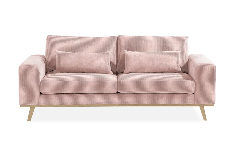 Copenhagen 2-sits Manchestersoffa, Rosa