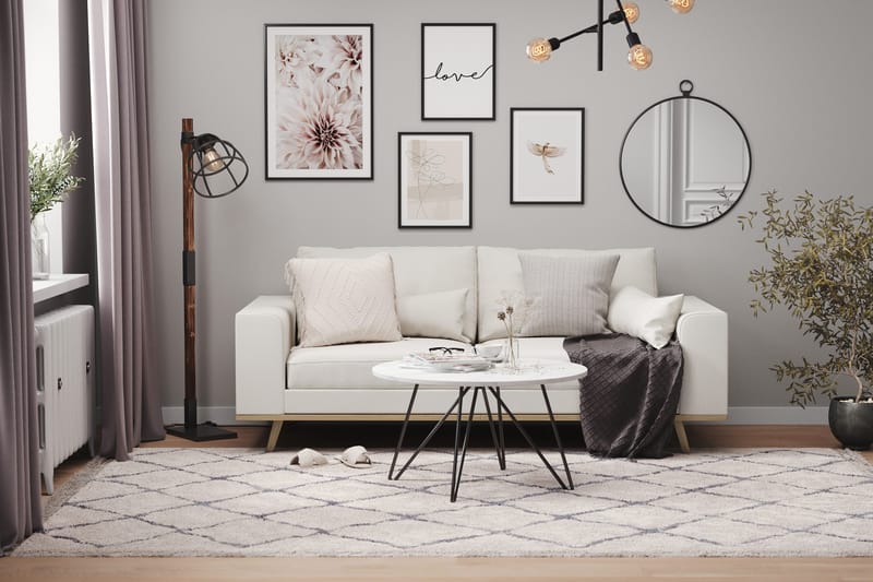 Copenhagen 2-sits Tygsoffa - Ljusgrå - Products - Möbler - Soffa - 2 sits soffa