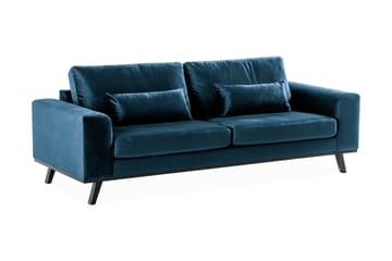 Copenhagen 3-sits Sammetssoffa - Blå - Products - Möbler - Soffa - 3 sits soffa