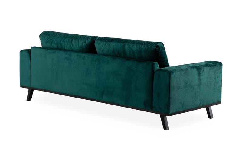 Copenhagen 3-sits Sammetssoffa - Grön - Products - Möbler - Soffa - 3 sits soffa