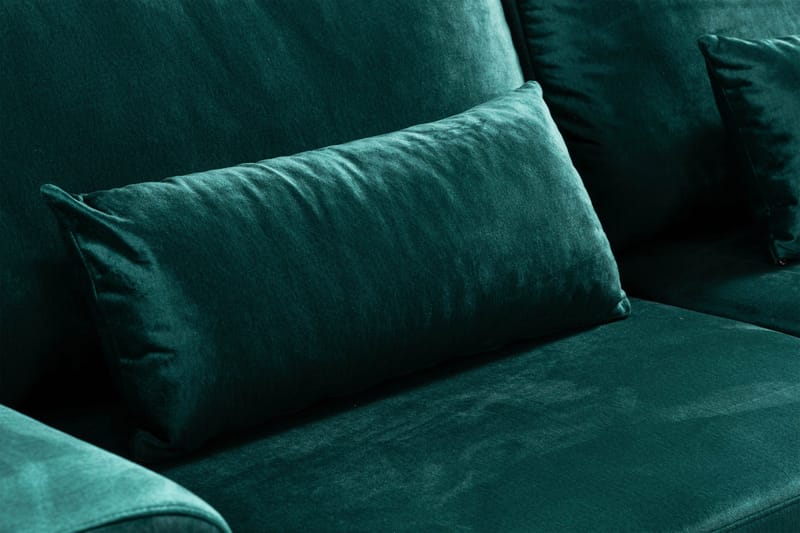 Copenhagen 3-sits Sammetssoffa - Grön - Products - Möbler - Soffa - 3 sits soffa