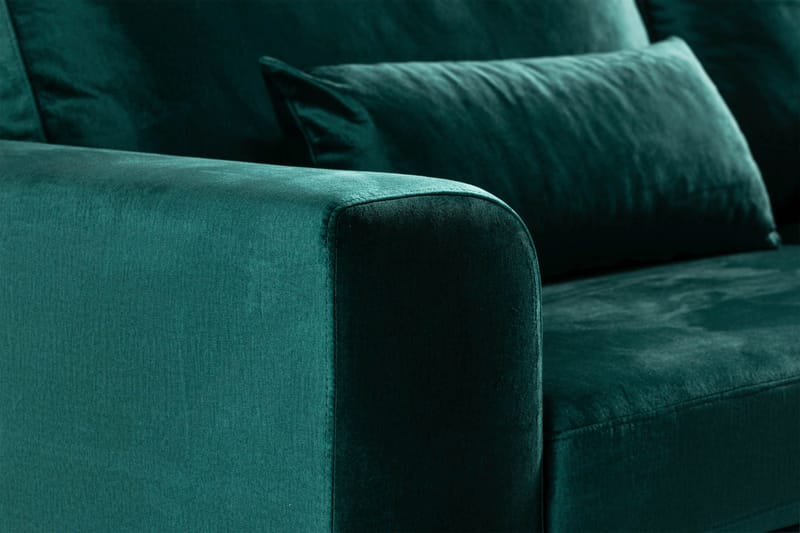 Copenhagen 3-sits Sammetssoffa - Grön - Products - Möbler - Soffa - 3 sits soffa