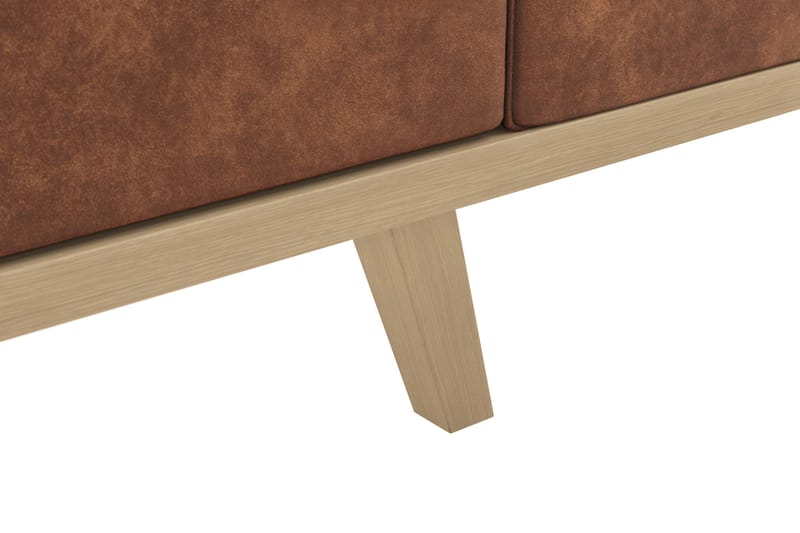 Copenhagen 3-sits Soffa i Konstläder - Brun - Products - Möbler - Soffa - 3 sits soffa