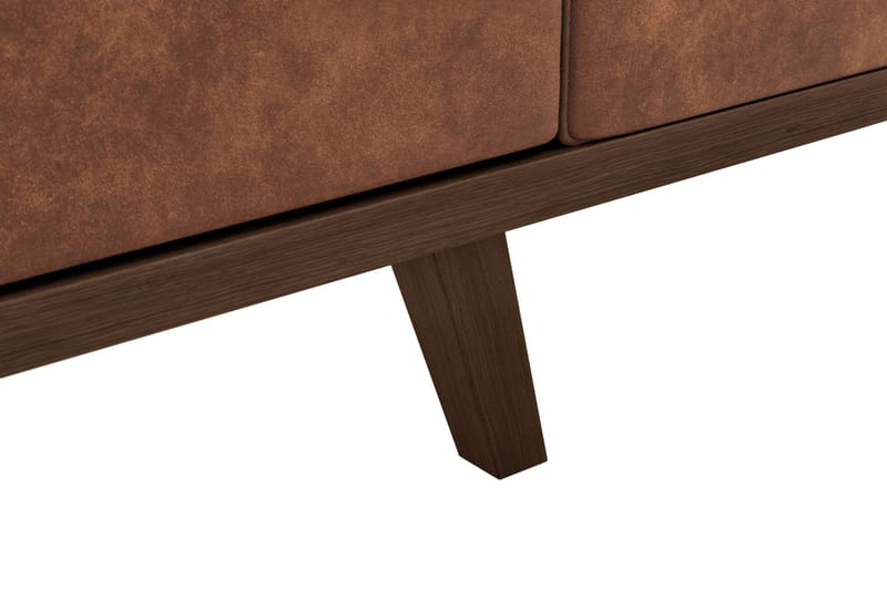 Copenhagen 3-sits Soffa i Konstläder - Brun - Products - Möbler - Soffa - 3 sits soffa