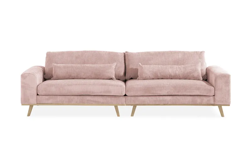 Copenhagen 4-sits Manchestersoffa, Rosa