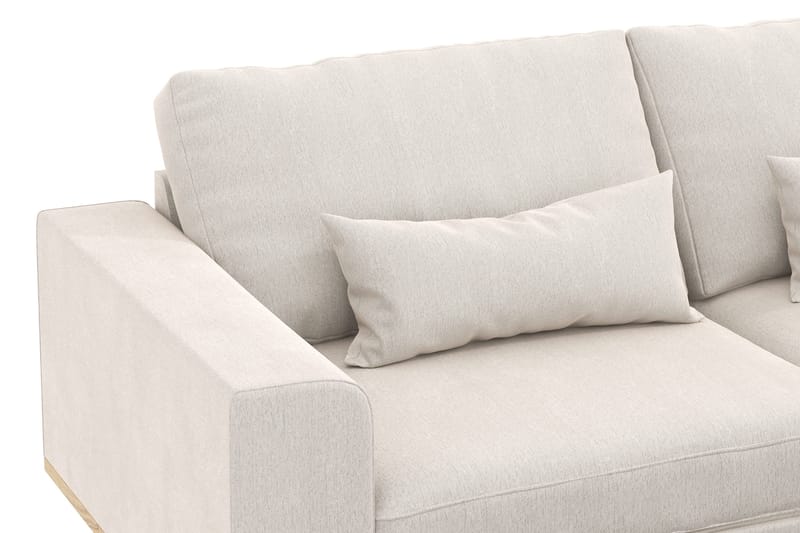 Copenhagen 6-sits L-formad Hörnsoffa i Sammet - Krämvit - Products - Möbler - Soffa - Sammetssoffa