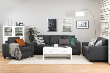 Crazy 3-sits Tygsoffa - Mörkgrå - Products - Möbler - Soffa - 3 sits soffa