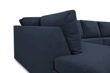 Crazy 3-sits Vänstervänd L-formad Schäslongsoffa i Tyg - Blå - Products - Möbler - Soffa - Divansoffa & schäslongsoffa
