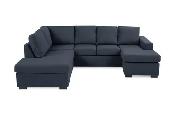 Crazy 4-sits Vänstervänd U-formad Large Soffa med Divan och Schäslong i Tyg