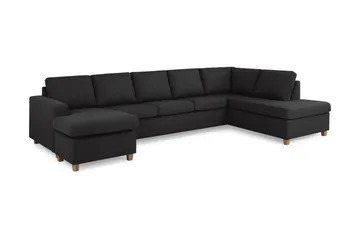 Crazy 5-sits Högervänd U-formad X-Large Soffa med Divan och Schäslong i Tyg