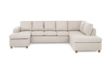 Crazy 5-sits Högervänd U-formad X-Large Soffa med Divan och Schäslong i Tyg