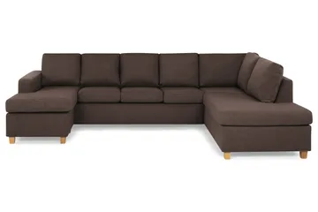 Crazy 5-sits Högervänd U-formad X-Large Soffa med Divan och Schäslong i Tyg