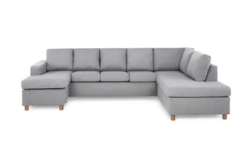 Crazy 5-sits Högervänd U-formad X-Large Soffa med Divan och Schäslong i Tyg