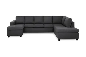 Crazy 5-sits Högervänd U-formad X-Large Soffa med Divan och Schäslong i Tyg