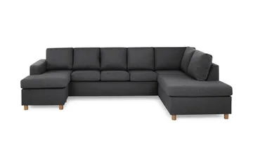 Crazy 5-sits Högervänd U-formad X-Large Soffa med Divan och Schäslong i Tyg
