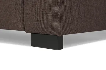 Crazy 5-sits Vänstervänd U-formad X-Large Soffa med Divan och Schäslong i Tyg - Brun - Products - Möbler - Soffa - U-soffa
