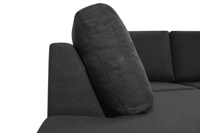 Crazy 6-sits Vänstervänd U-formad XX-Large Soffa med Divan och Schäslong i Tyg - Antracit - Products - Möbler - Soffa - U-soffa
