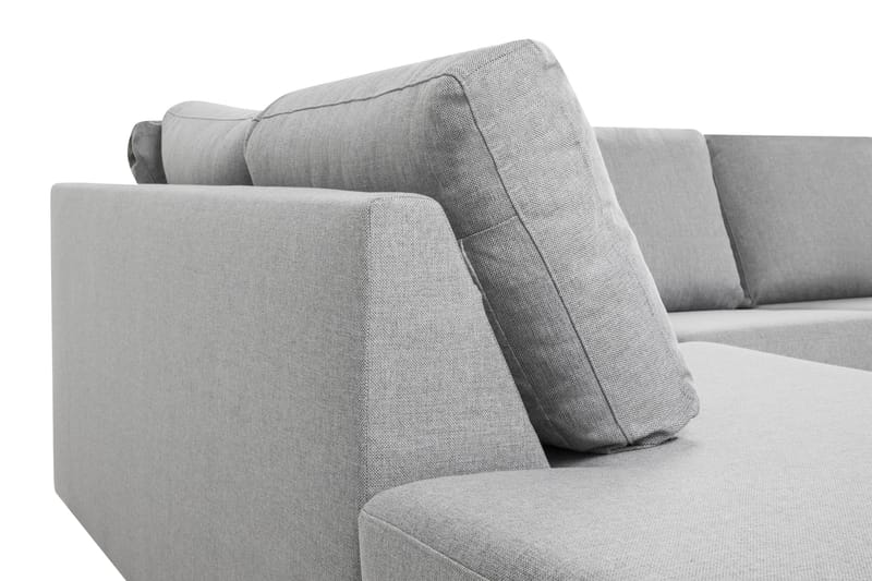 Crazy 6-sits Vänstervänd U-formad XX-Large Soffa med Divan och Schäslong i Tyg - Grå - Products - Möbler - Soffa - U-soffa
